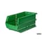Triton Products Stacking Hanging Interlocking Bins, Polypropylene, Green, 14-3/4" L x 8-1/4" W x 7" H, 6 CT 3-240GRN - alternate 4